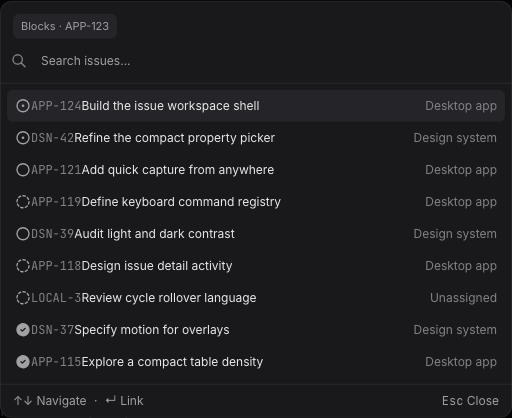 Relation picker searching issues to link